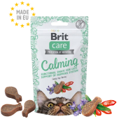 Полувлажни лакомства за котки Brit Care Snack Calming обогатени с Годжи бери и Котешка трева